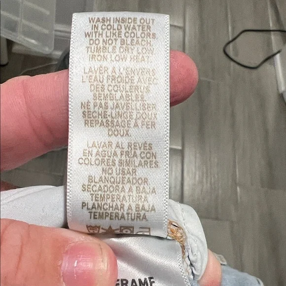 Frame Denim Light Blue Wide Leg Jeans - Picture 12 of 13